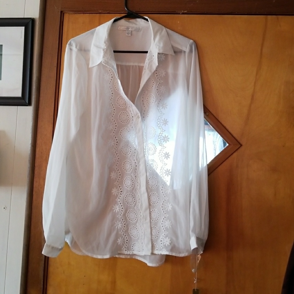 Lauren Conrad sheer blouse